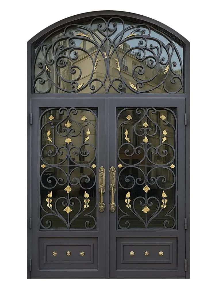 Nova Royal Series Wrought Iron Custom Exterior Door Style 355