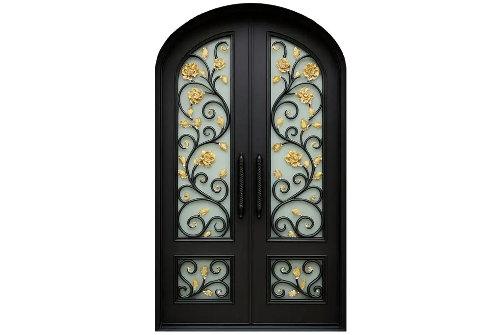 Nova Royal Series Wrought Iron Custom Exterior Door Style 106