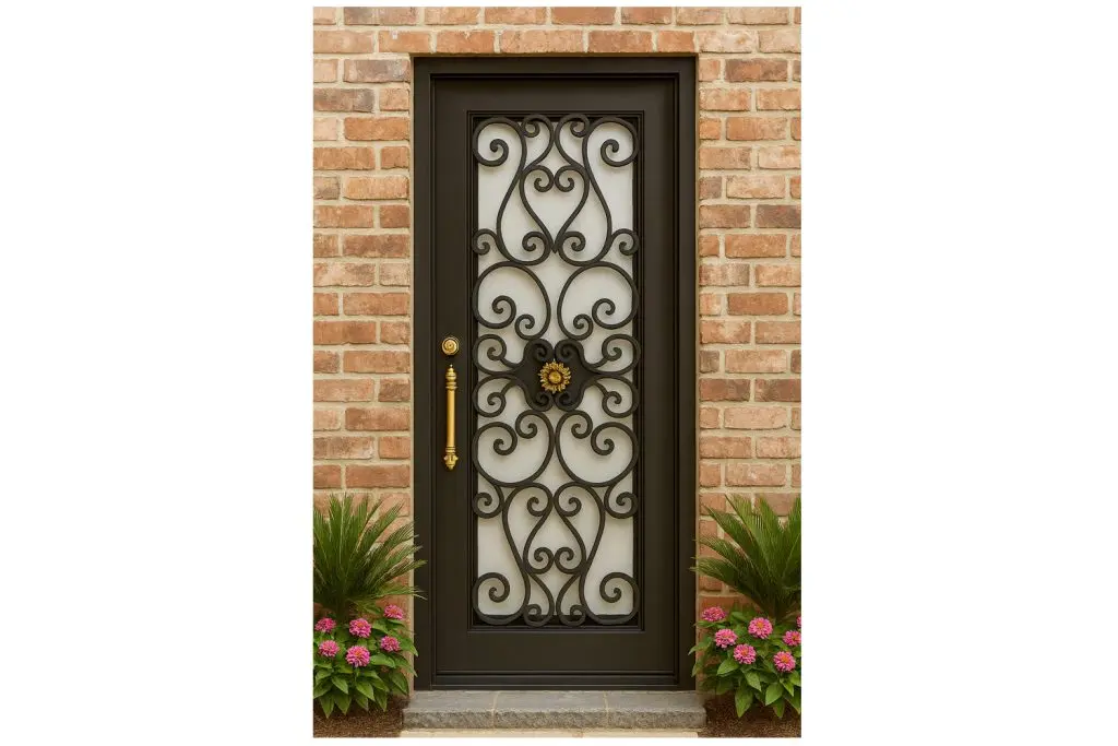 Nova Royal Series Wrought Iron Custom Exterior Door Style 270