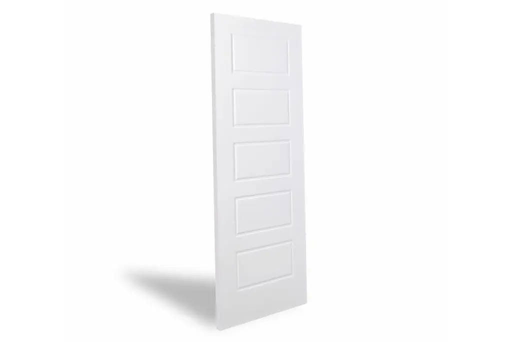 Nova 5 Panel Soft White Laminated Traditional interior Door