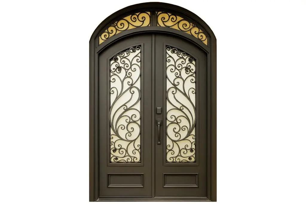 Nova Royal Series Wrought Iron Custom Exterior Door Style 357