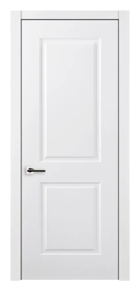Nova 2 Panel Square Soft White Laminated Traditional interior Door