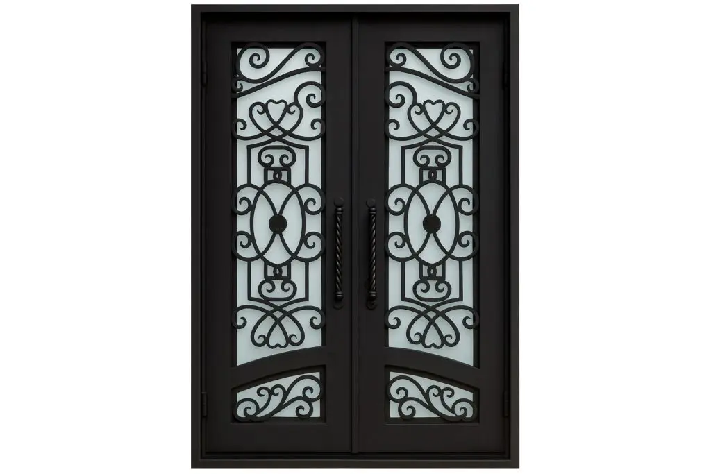 Nova Royal Series Wrought Iron Custom Exterior Door Style 066