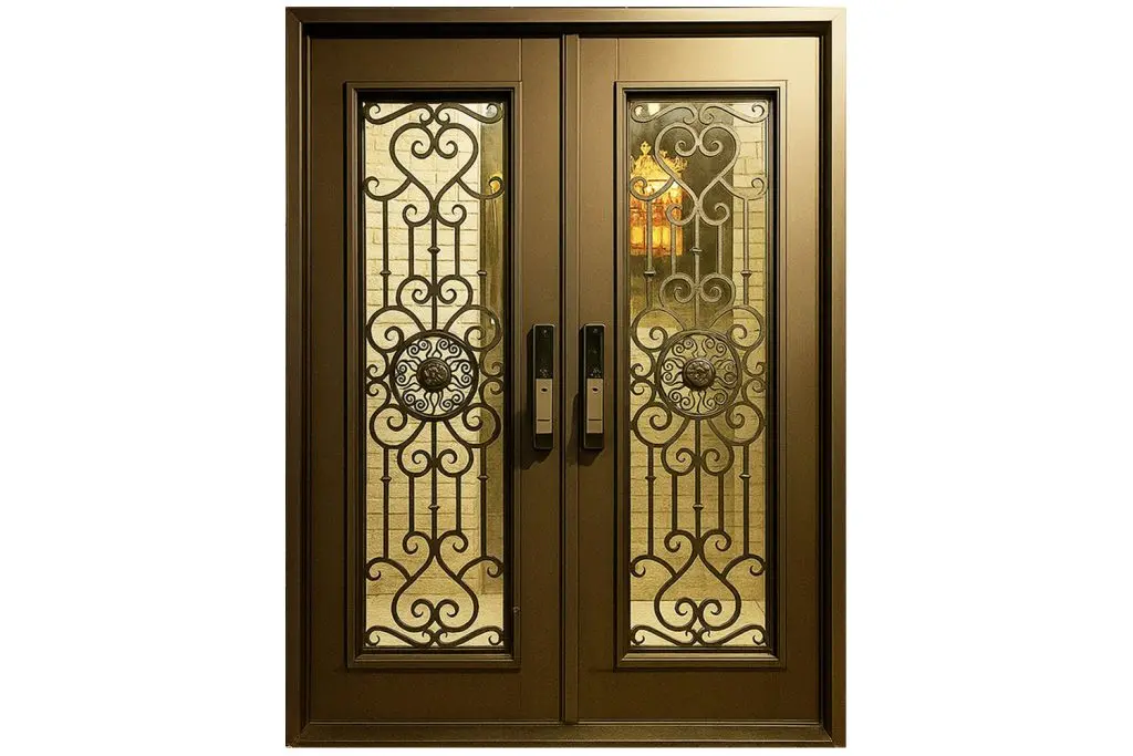 Nova Royal Series Wrought Iron Custom Exterior Door Style 291