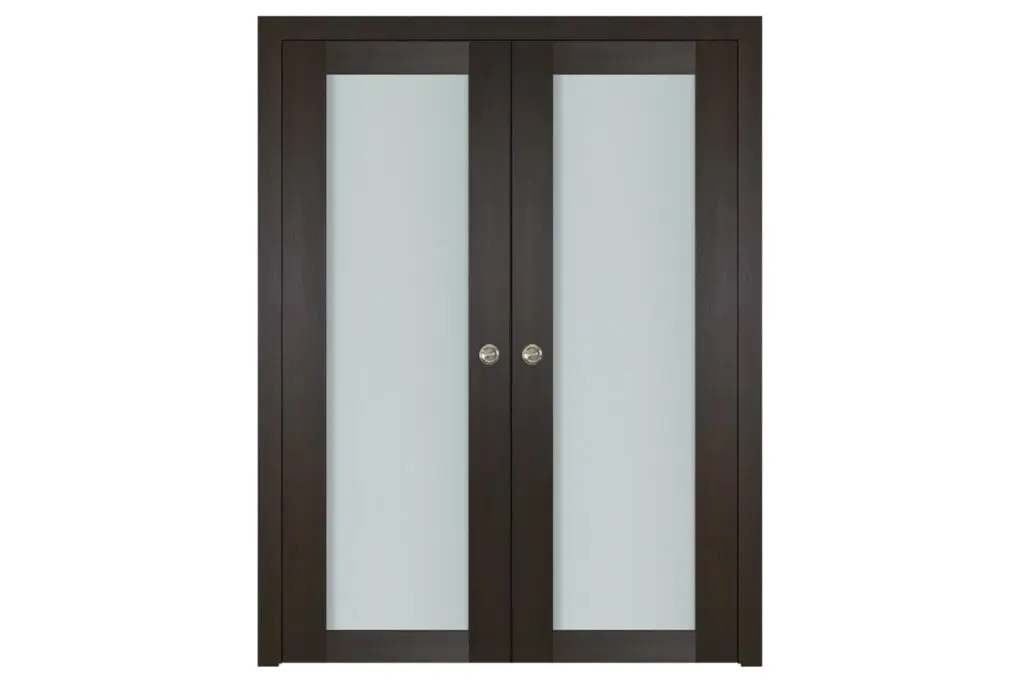 Nova Italia Vetro 1 Lite Premium Wenge Laminate Interior Door - Double Pocket