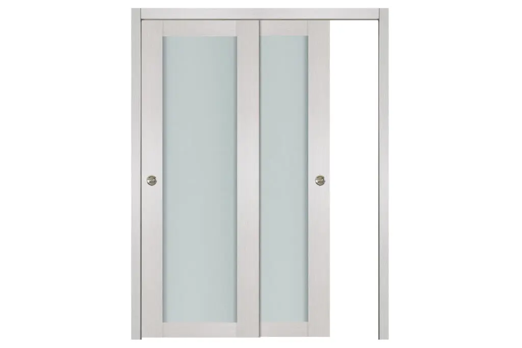 Nova 1 Lite White Wenge Wood Laminated Modern Interior Door - Bypass Door