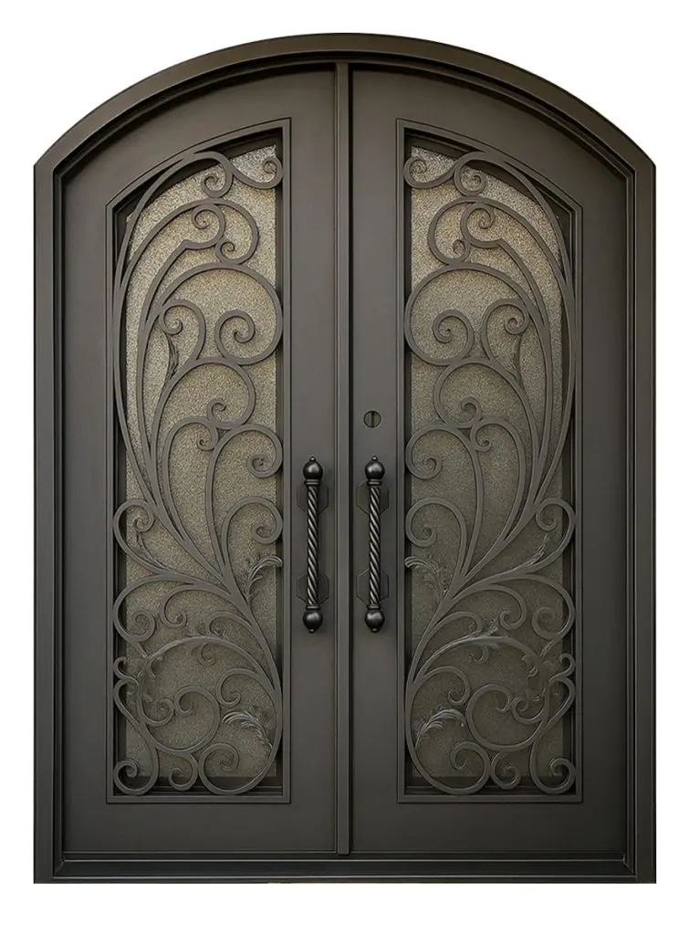 Nova Royal Series Wrought Iron Custom Exterior Door Style 333