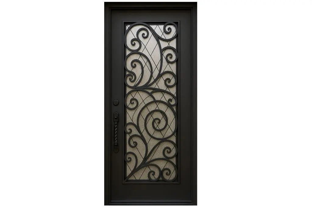 Nova Royal Series Wrought Iron Custom Exterior Door Style 072
