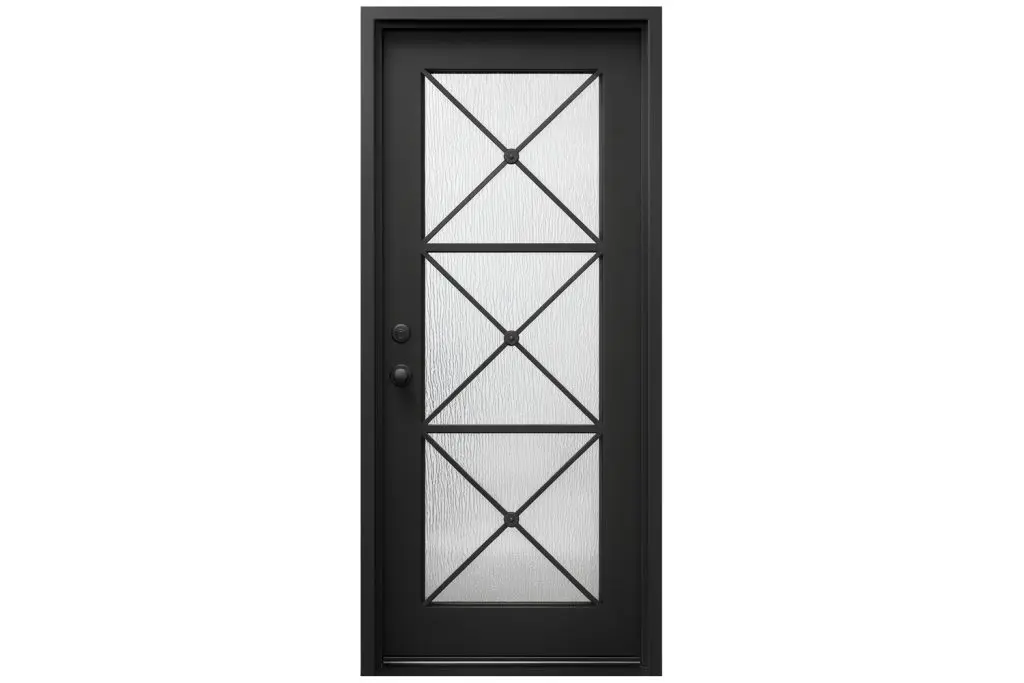 Nova Royal Series Wrought Iron Custom Exterior Door Style 079