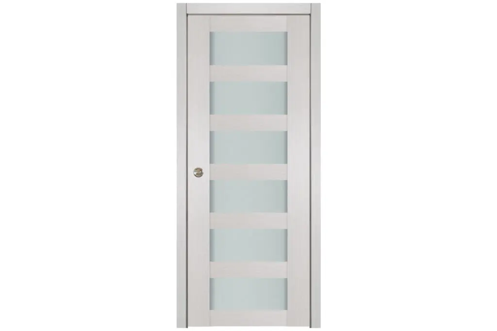 Nova 6 Lite White Wenge Wood Laminated Modern Interior Door - Single Pocket