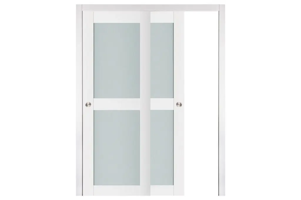 Nova Triplex 009 Soft White Laminated Modern Interior Door - Bypass Door