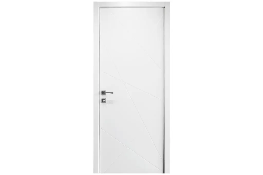 Nova HM-419 Pure White Laminated Modern Interior Door - Single Door