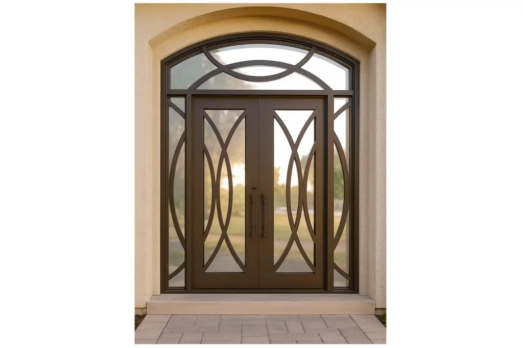 Nova Royal Series Wrought Iron Custom Exterior Door Style 300