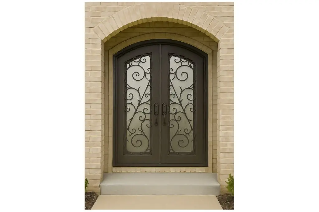 Nova Royal Series Wrought Iron Custom Exterior Door Style 134