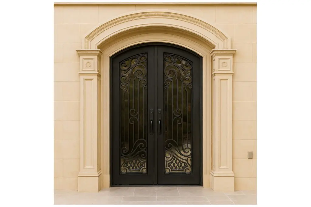 Nova Royal Series Wrought Iron Custom Exterior Door Style 137