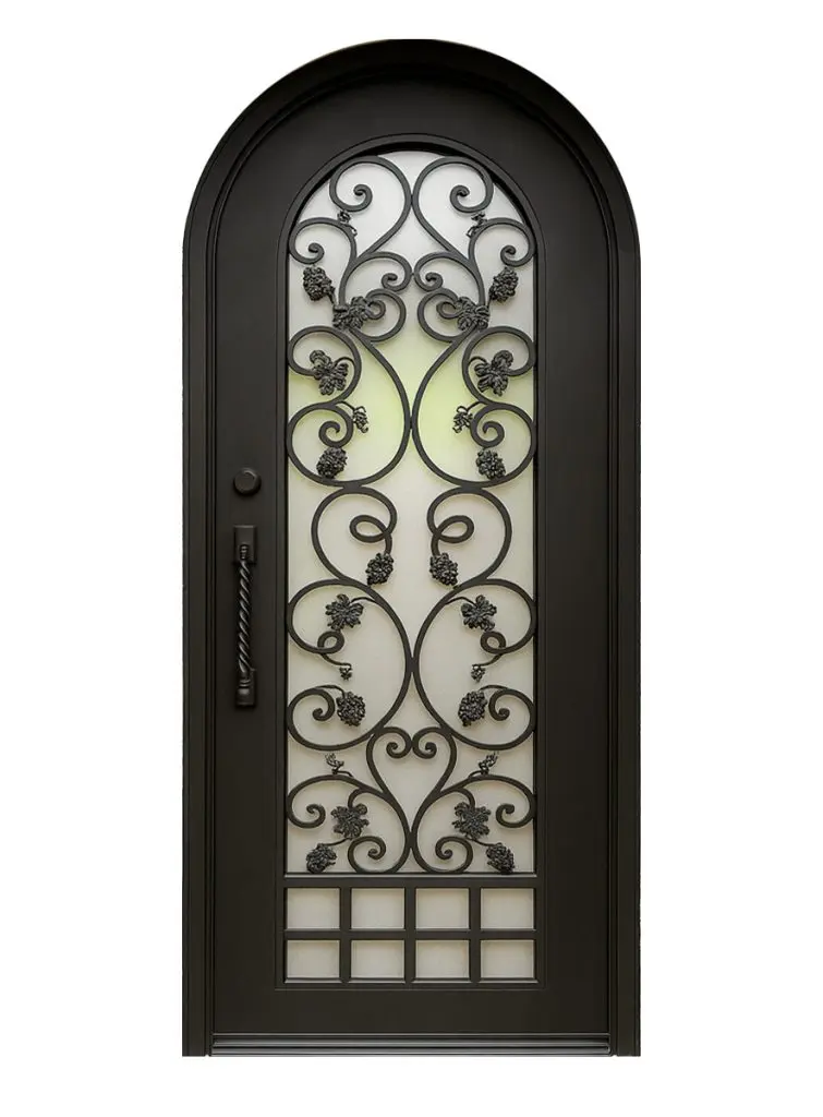 Nova Royal Series Wrought Iron Custom Exterior Door Style 276