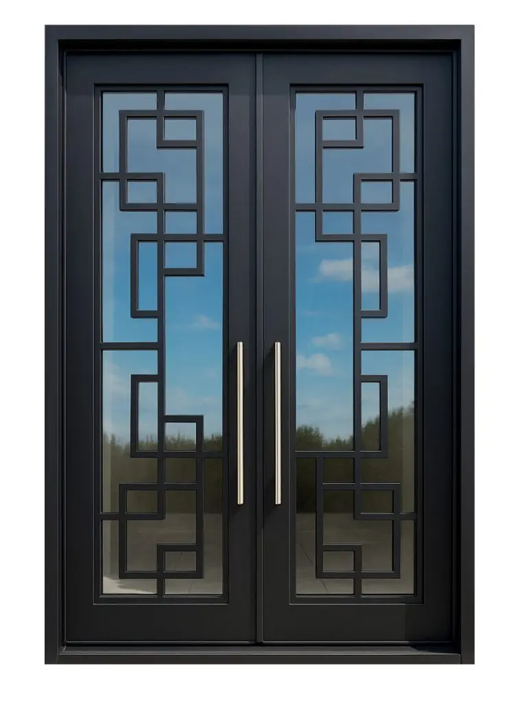 Nova Royal Series Wrought Iron Custom Exterior Door Style 081