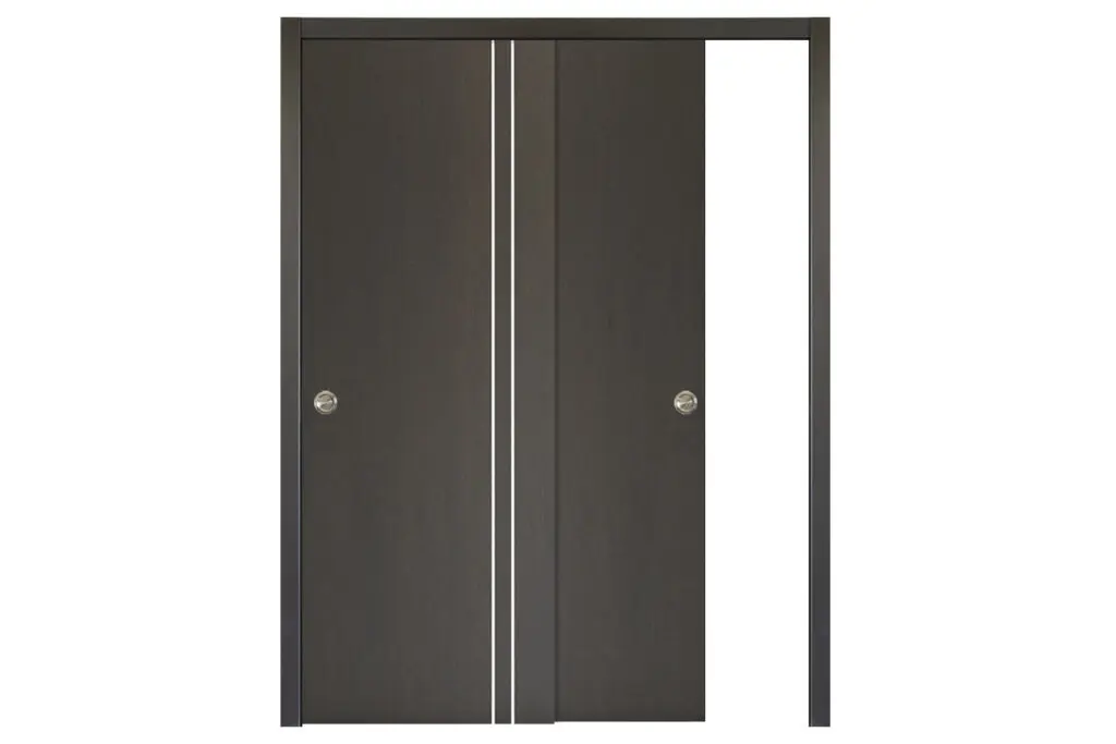 Nova HG-002VR Japan Oak Laminated Modern Interior Door - Bypass Door