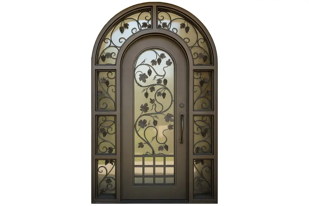 Nova Royal Series Wrought Iron Custom Exterior Door Style 224