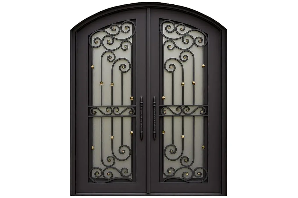 Nova Royal Series Wrought Iron Custom Exterior Door Style 183