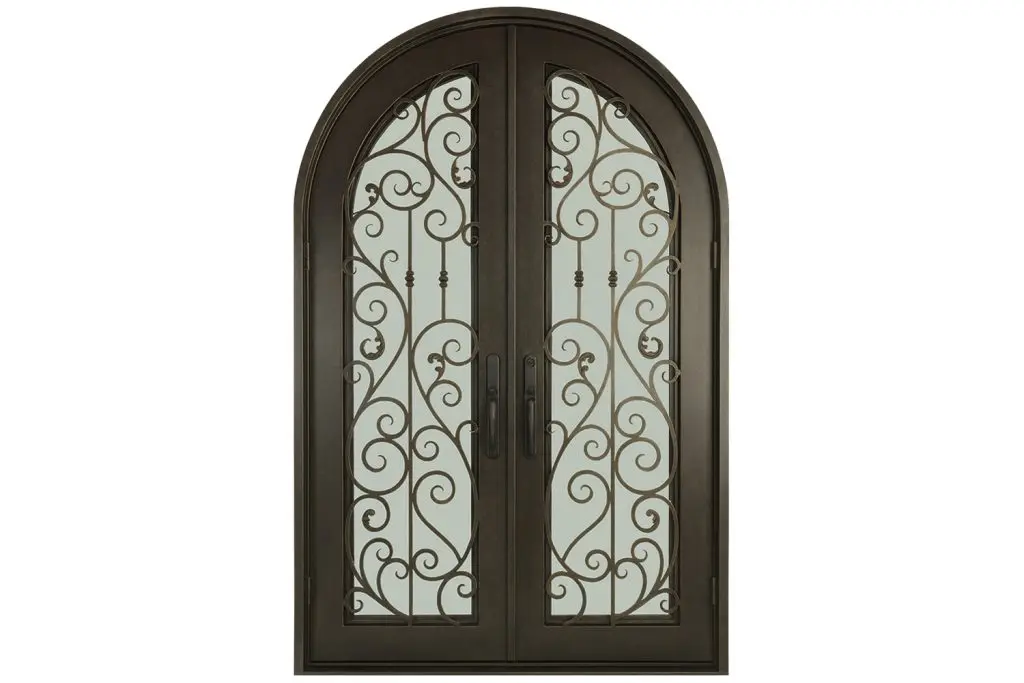 Nova Royal Series Wrought Iron Custom Exterior Door Style 080