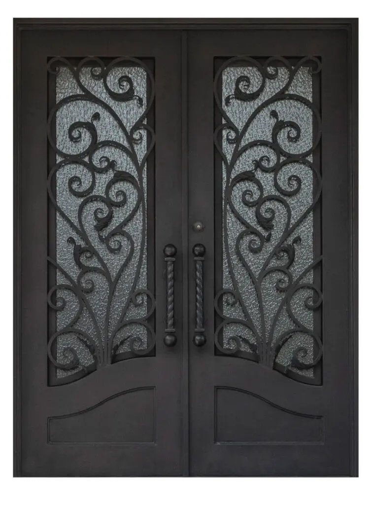 Nova Royal Series Wrought Iron Custom Exterior Door Style 044