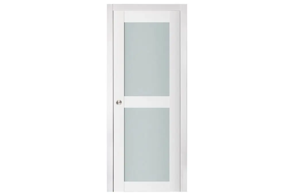 Nova Triplex 009 Soft White Laminated Modern Interior Door - Single Pocket