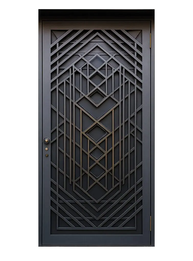 Nova Royal Series Wrought Iron Custom Exterior Door Style 285