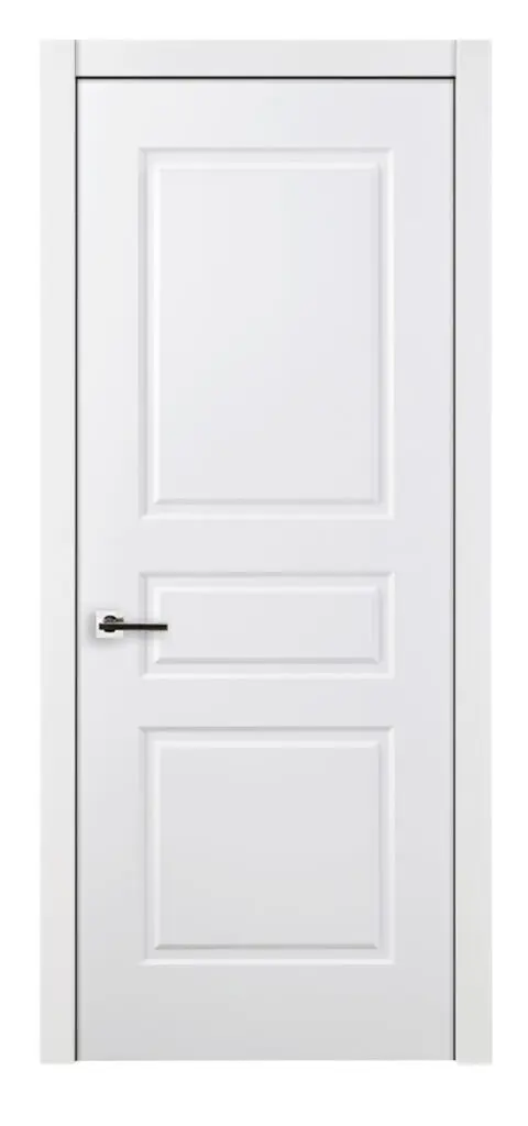 Nova 3 Panel Soft White Laminated Traditional interior Door