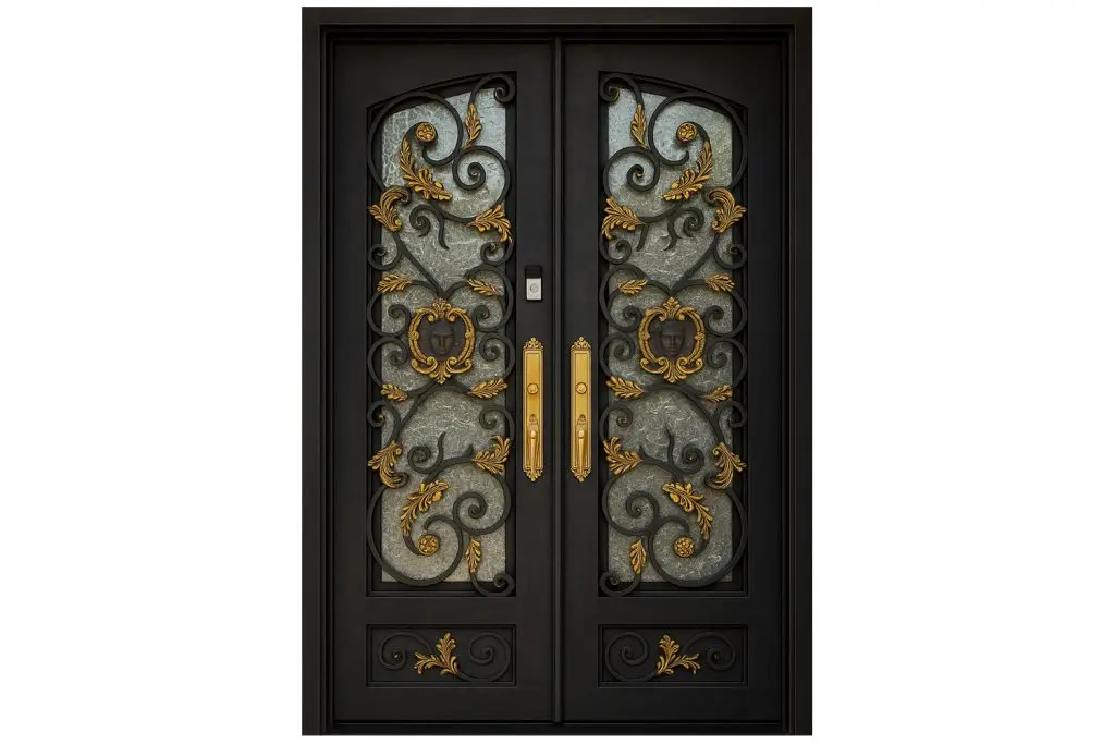 Nova Royal Series Wrought Iron Custom Exterior Door Style 119