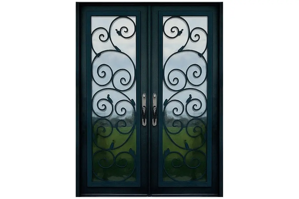 Nova Royal Series Wrought Iron Custom Exterior Door Style 149