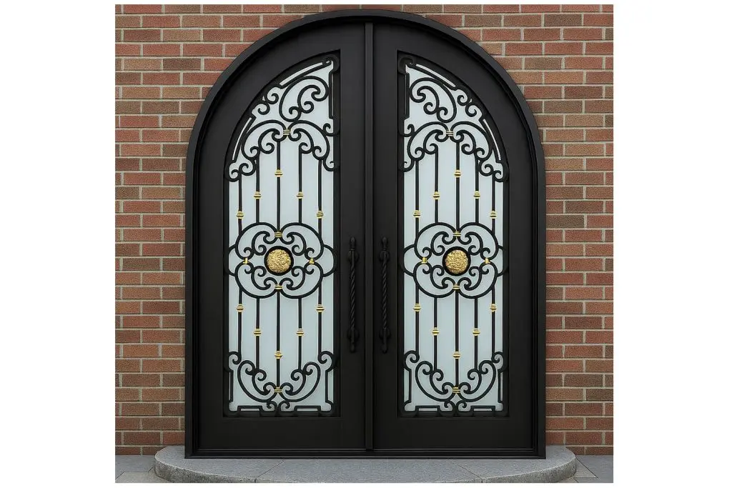 Nova Royal Series Wrought Iron Custom Exterior Door Style 197