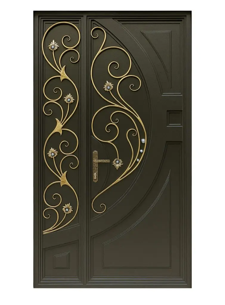 Nova Royal Series Wrought Iron Custom Exterior Door Style 340