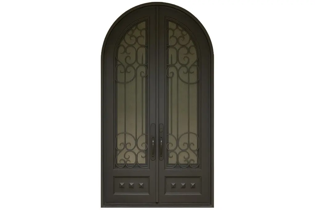 Nova Royal Series Wrought Iron Custom Exterior Door Style 252