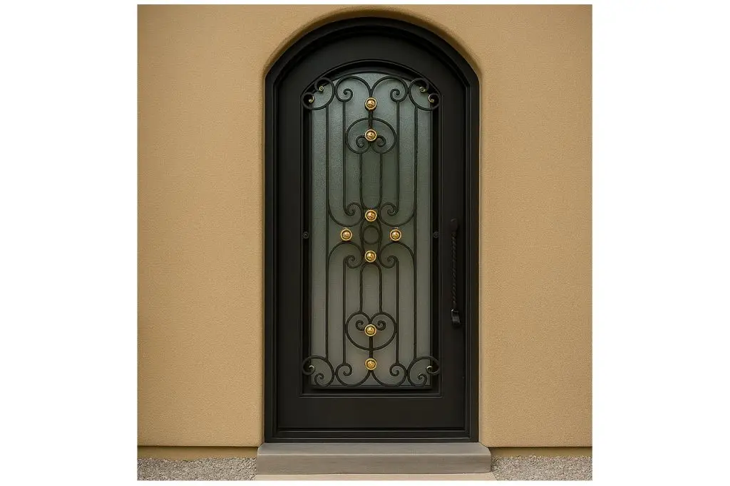 Nova Royal Series Wrought Iron Custom Exterior Door Style 204