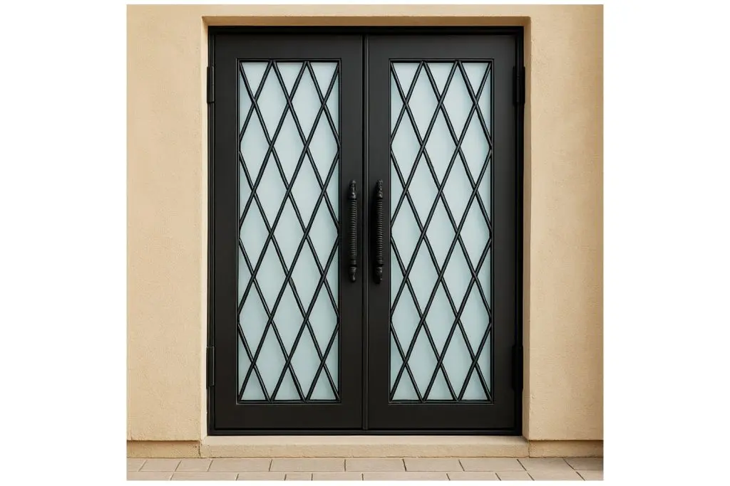 Nova Royal Series Wrought Iron Custom Exterior Door Style 095