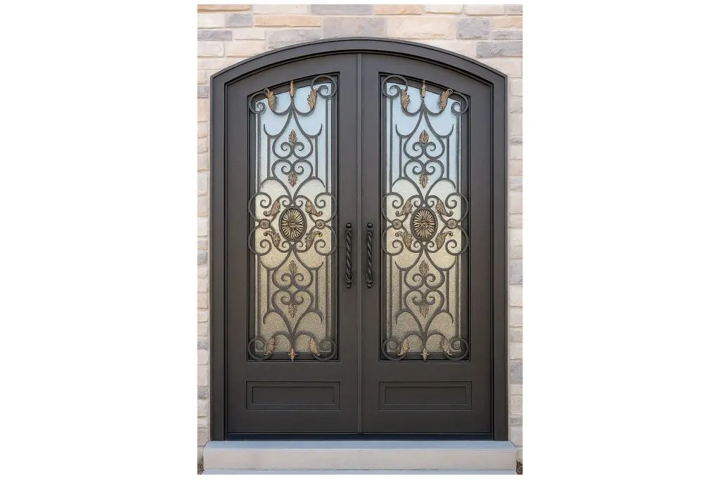Nova Royal Series Wrought Iron Custom Exterior Door Style 338