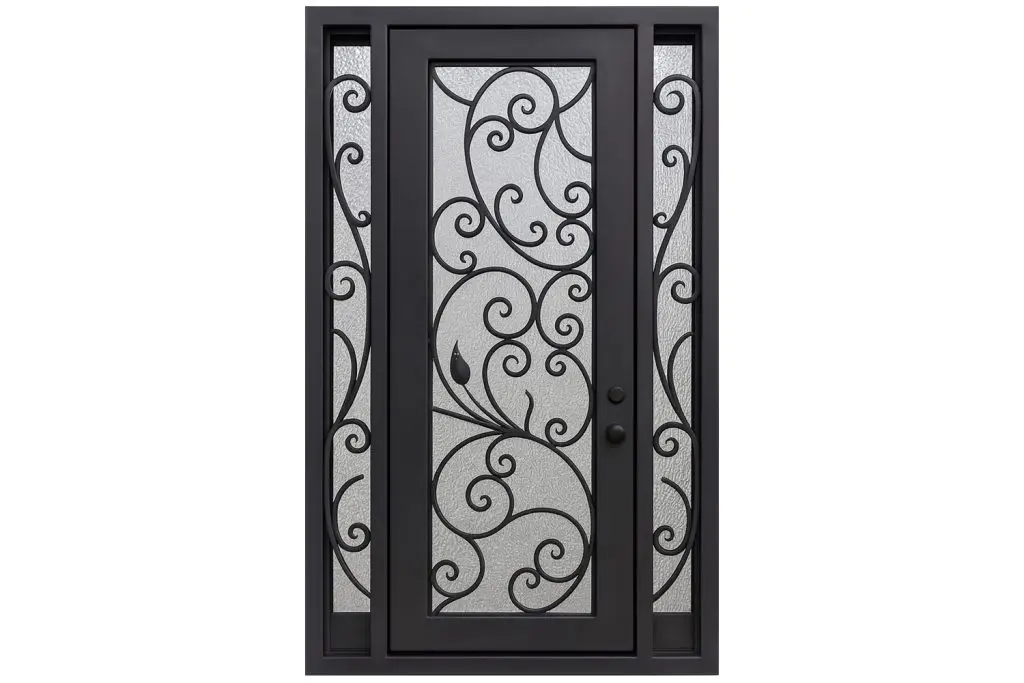 Nova Royal Series Wrought Iron Custom Exterior Door Style 103