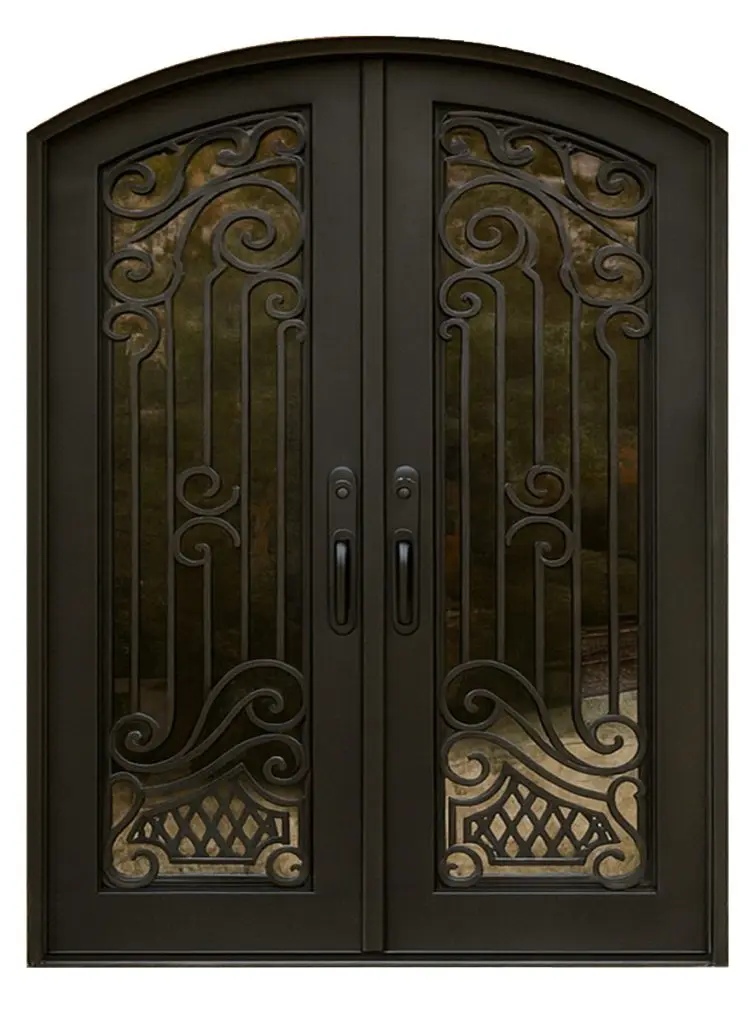 Nova Royal Series Wrought Iron Custom Exterior Door Style 137