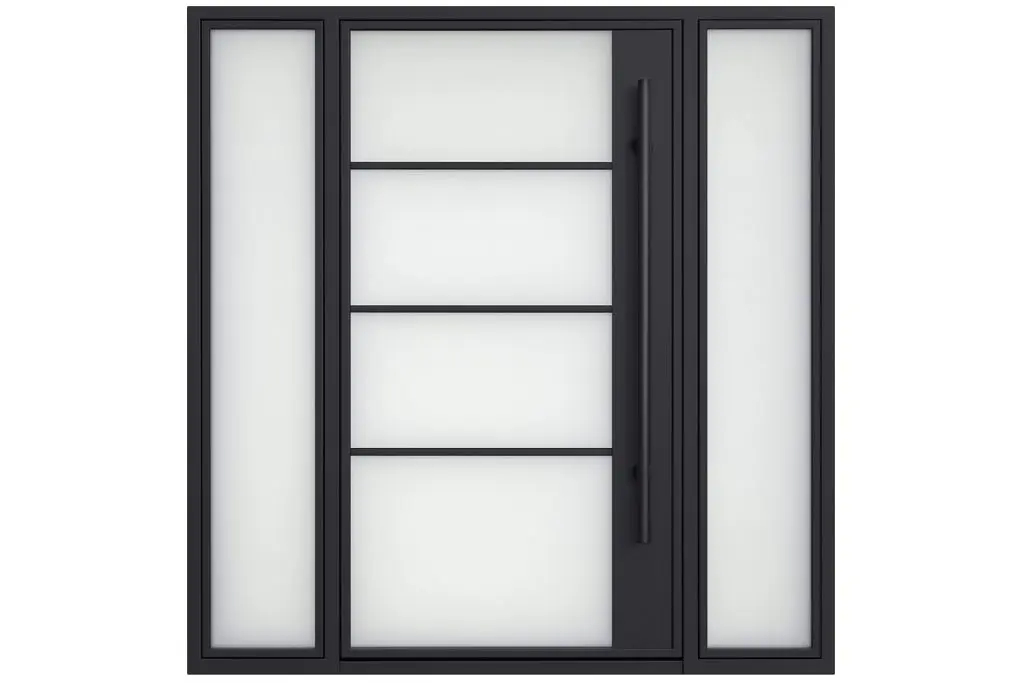 Nova Royal Series Wrought Iron Custom Exterior Door Style 105