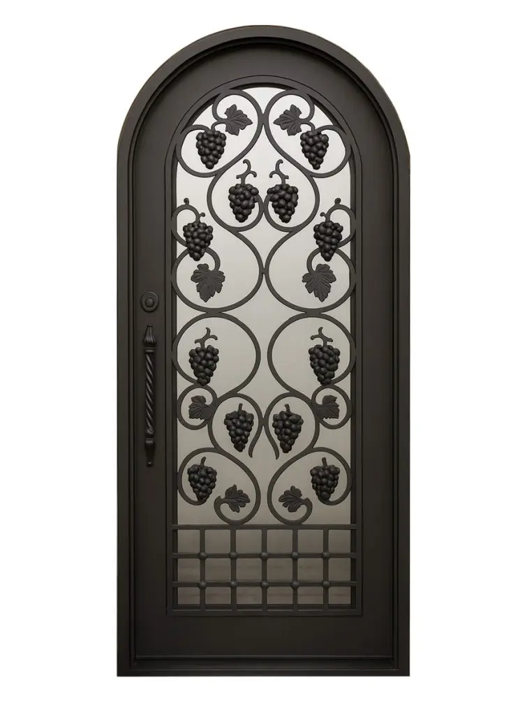 Nova Royal Series Wrought Iron Custom Exterior Door Style 073