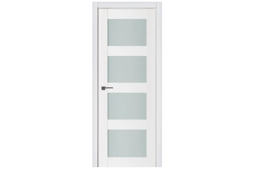 Nova Triplex 010 Soft White Laminated Modern Interior Door - Single Door