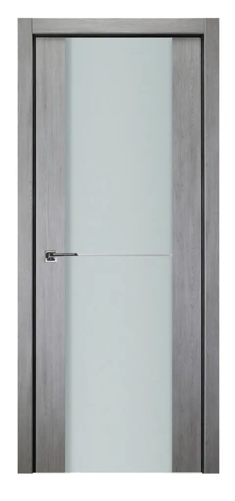 Nova Italia Vetro 1H Light Grey Laminate Interior Door