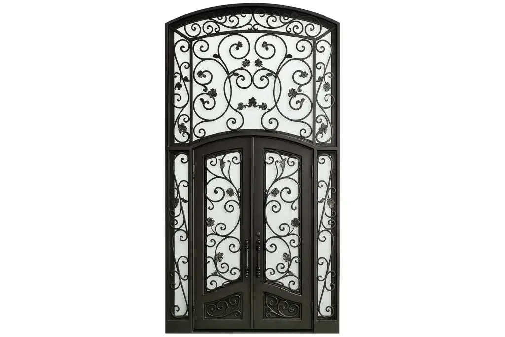 Nova Royal Series Wrought Iron Custom Exterior Door Style 358
