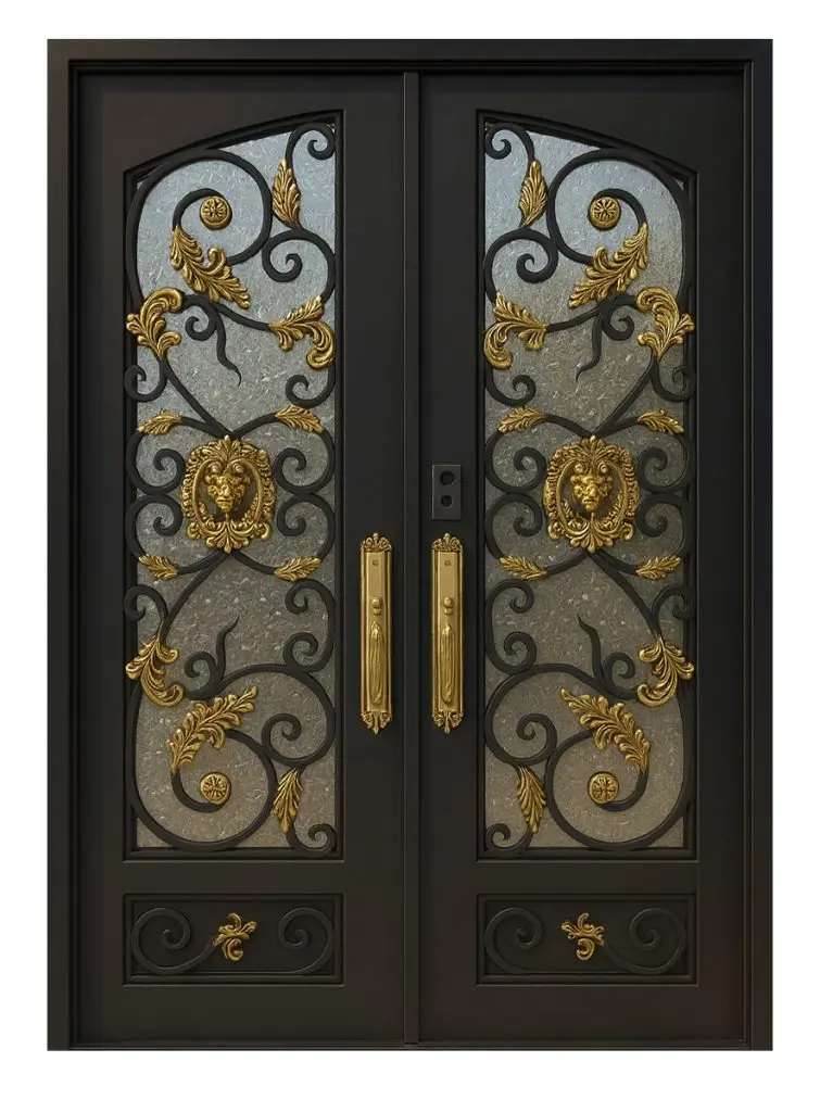 Nova Royal Series Wrought Iron Custom Exterior Door Style 118