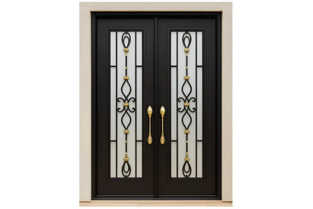 Nova Royal Series Wrought Iron Custom Exterior Door Style 245