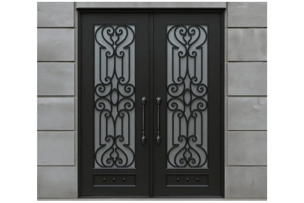 Nova Royal Series Wrought Iron Custom Exterior Door Style 175