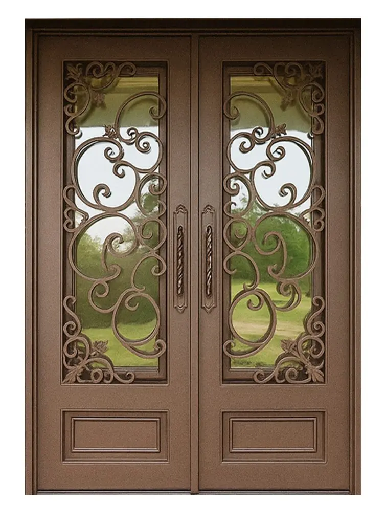 Nova Royal Series Wrought Iron Custom Exterior Door Style 334