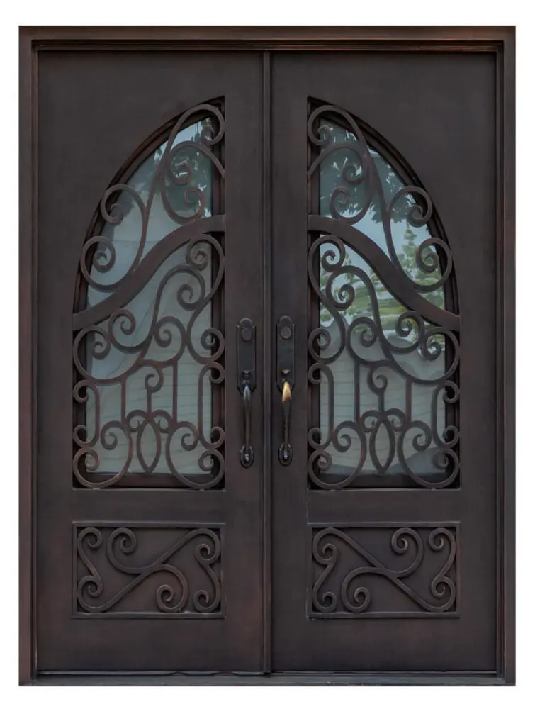 Nova Royal Series Wrought Iron Custom Exterior Door Style 030