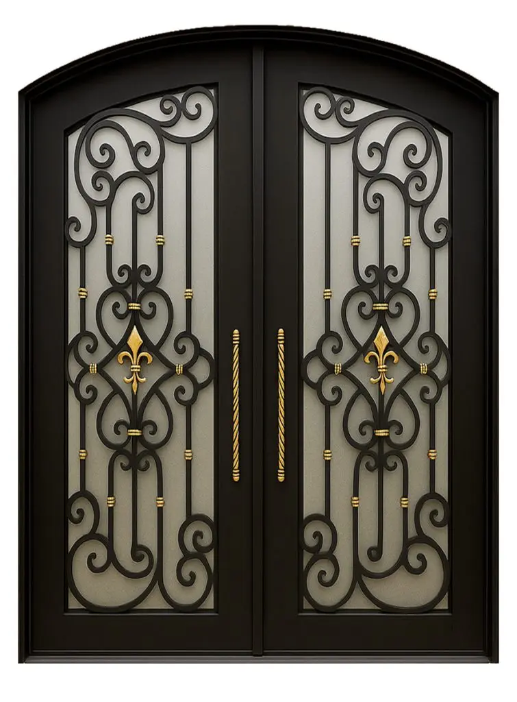 Nova Royal Series Wrought Iron Custom Exterior Door Style 182